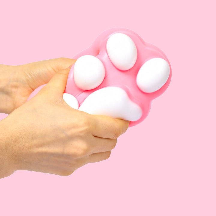 800g Super Large White Pink Cat Paw Taba Squishy