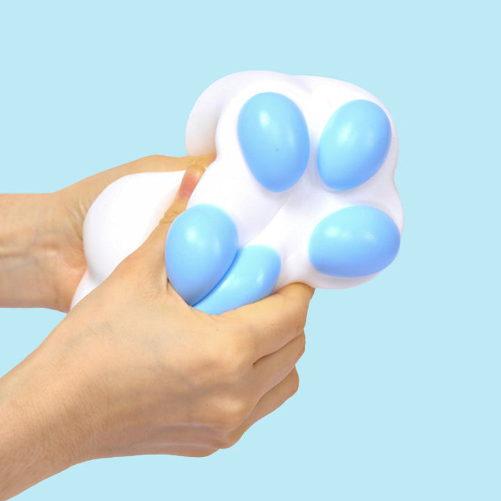 800g Super Large White Based Blue Paw Taba Squishy