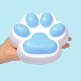 800g Super Large White Based Blue Paw Taba Squishy
