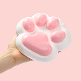 800g Super Large White Based Pink Paw Taba Squishy