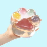 800g Super Rainbow Crystal Cat Paw Taba Squishy
