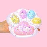 800g Super Large Rainbow Color Cat Paw Taba Squishy