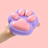 800g Super Large Purple Based Pink Cat Paw Taba Squishy