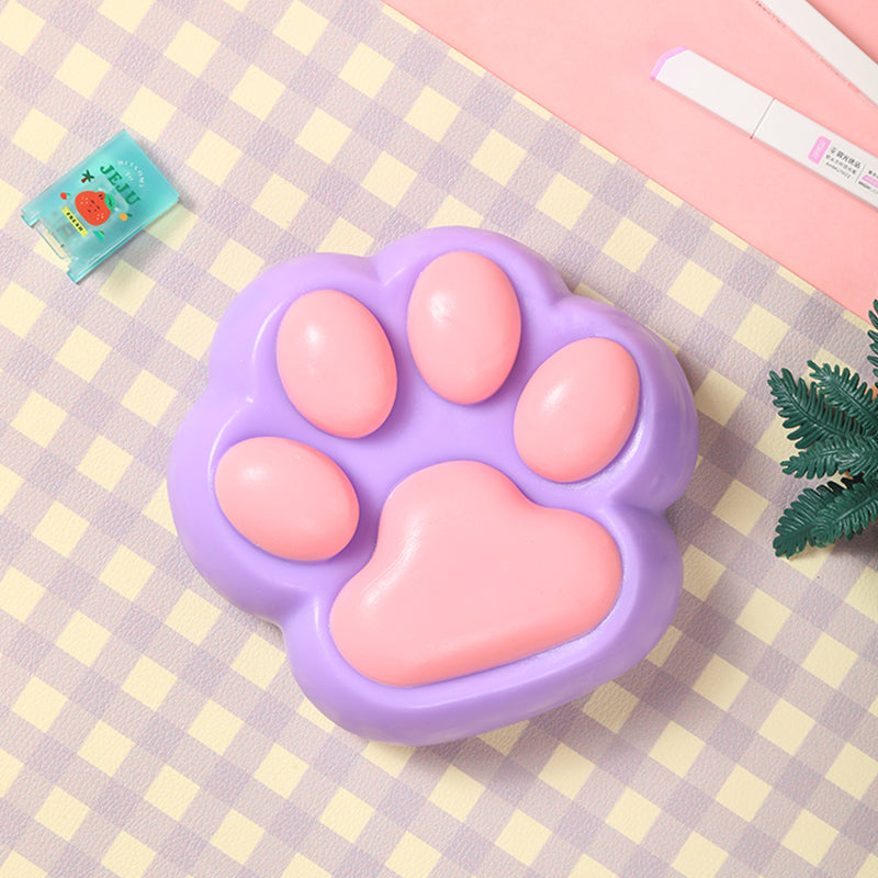 800g Super Large Purple Based Pink Cat Paw Taba Squishy
