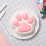 800g Super Large White Based Pink Paw Taba Squishy