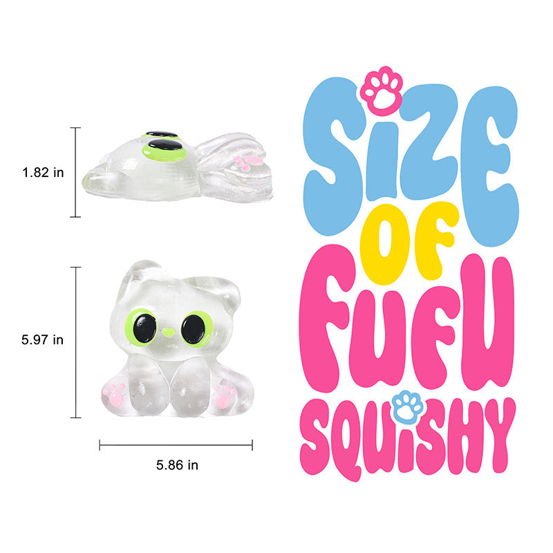800g Crystal Elf Kitty Taba Squishy