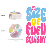 800g Super Rainbow Crystal Cat Paw Taba Squishy