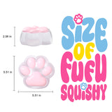 800g Super Crystal Based Pink Cat Paw Taba Squishy