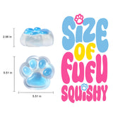 800g Super Transparent Blue Cat Paw Taba Squishy