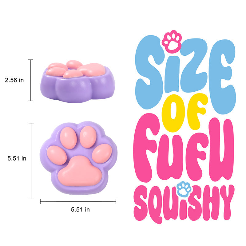 800g Super Large Purple Based Pink Cat Paw Taba Squishy