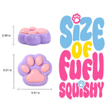 800g Super Large Purple Based Pink Cat Paw Taba Squishy