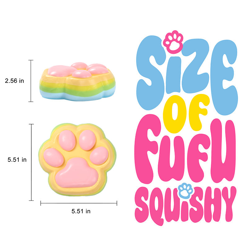 800g Super Large Watermelon Cat Paw Taba Squishy