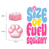 800g Super Large White Pink Cat Paw Taba Squishy