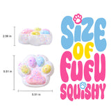 800g Super Large Rainbow Color Cat Paw Taba Squishy