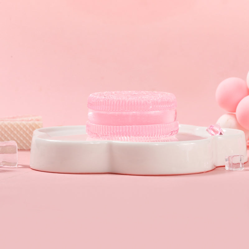 80g Crystal Pink Cookie Taba Squishy