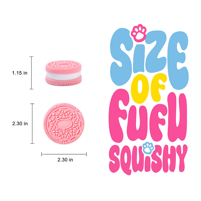 80g Pink Cookie Taba Squishy