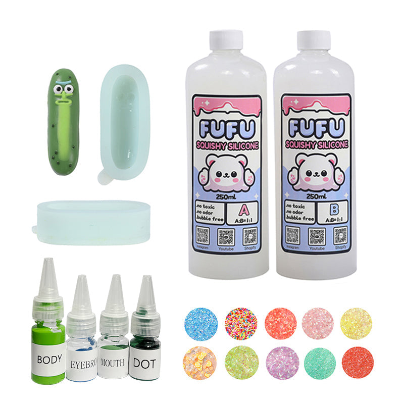 70g Cucumber Man Squishy Mold