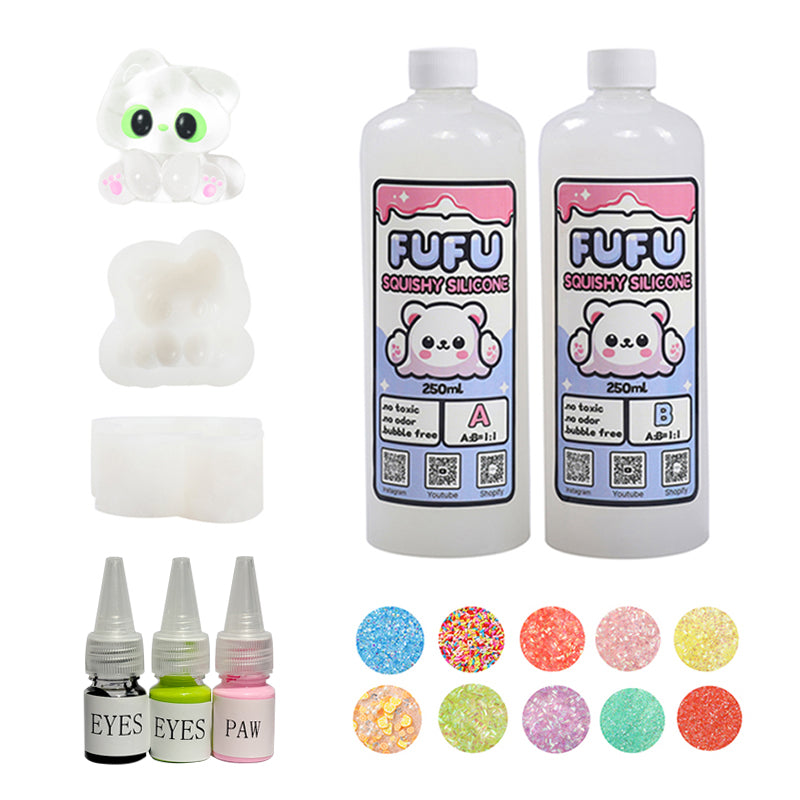 80g Elf Kitty Squishy Mold