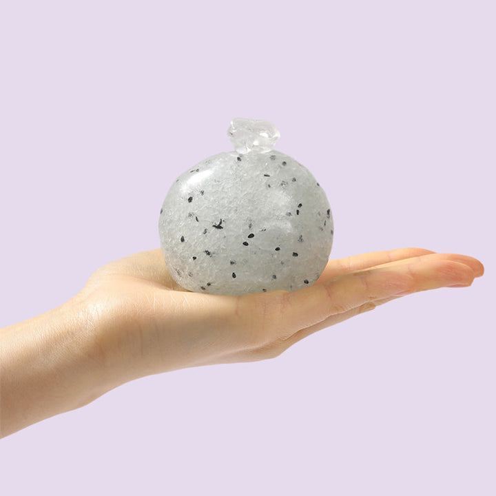 FUFUSQUISHY Gray Sesame Stress Ball