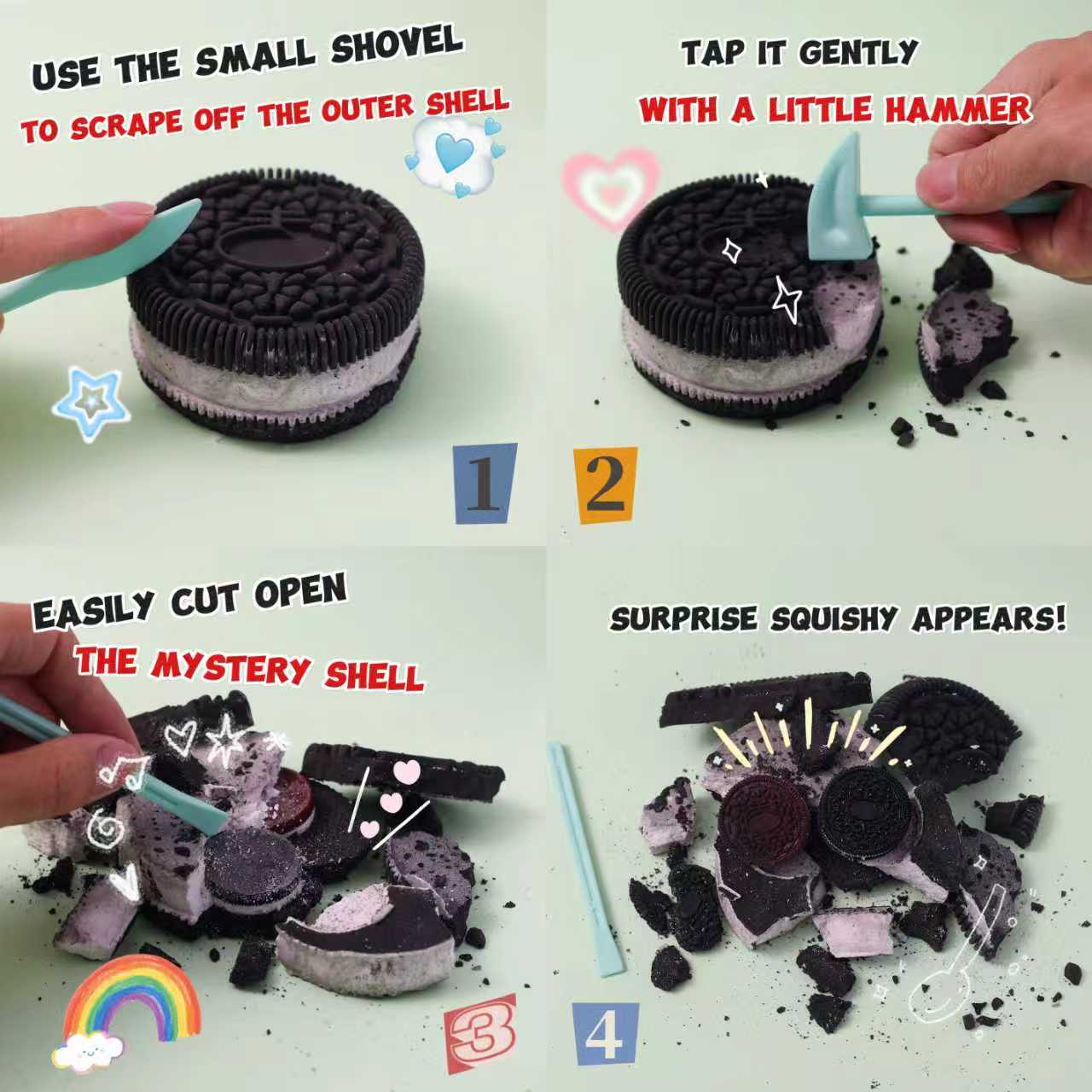 FUFUSQUISHY Cookie Squishy Dig Kit