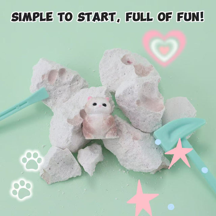 FUFUSQUISHY White Ball Squishy Dig Kit