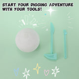 FUFUSQUISHY White Ball Squishy Dig Kit