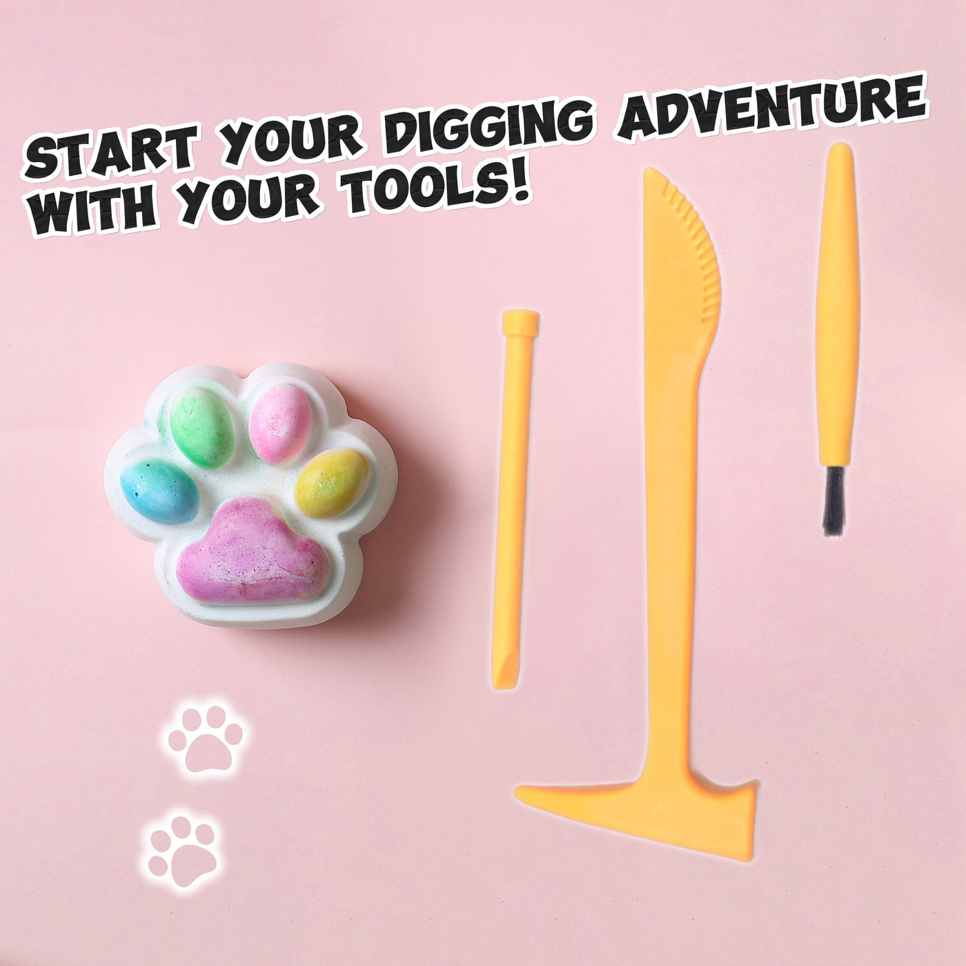 FUFUSQUISHY Cat Paw Squishy Dig Kit