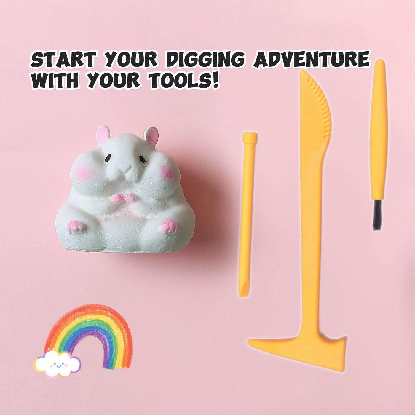FUFUSQUISHY Hamster Squishy Dig Kit