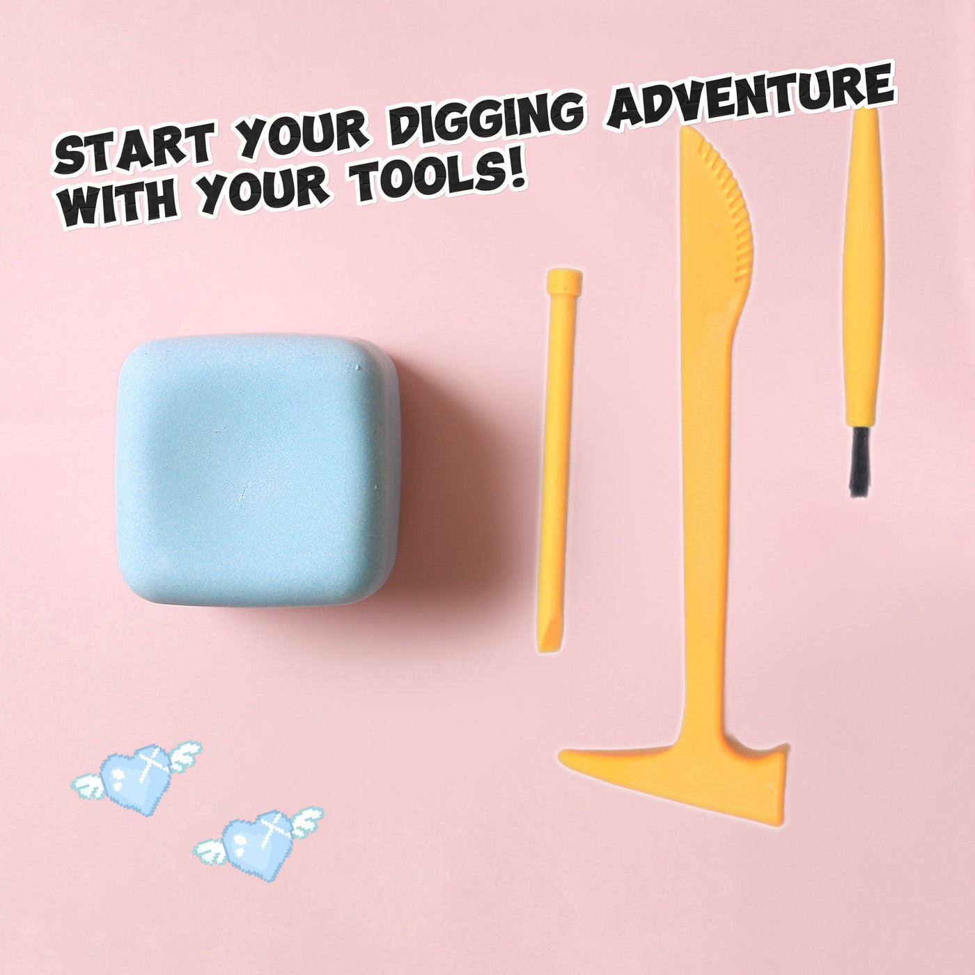 FUFUSQUISHY Ice Cube Squishy Dig Kit