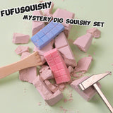 FUFUSQUISHY Chocolate Bar Squishy Dig Kit