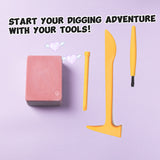 FUFUSQUISHY Frozen Rose Squishy Dig Kit