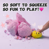 FUFUSQUISHY Pink Realistic Chicken Squishy Dig Kit