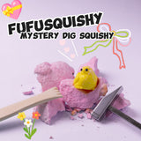 FUFUSQUISHY Pink Realistic Chicken Squishy Dig Kit