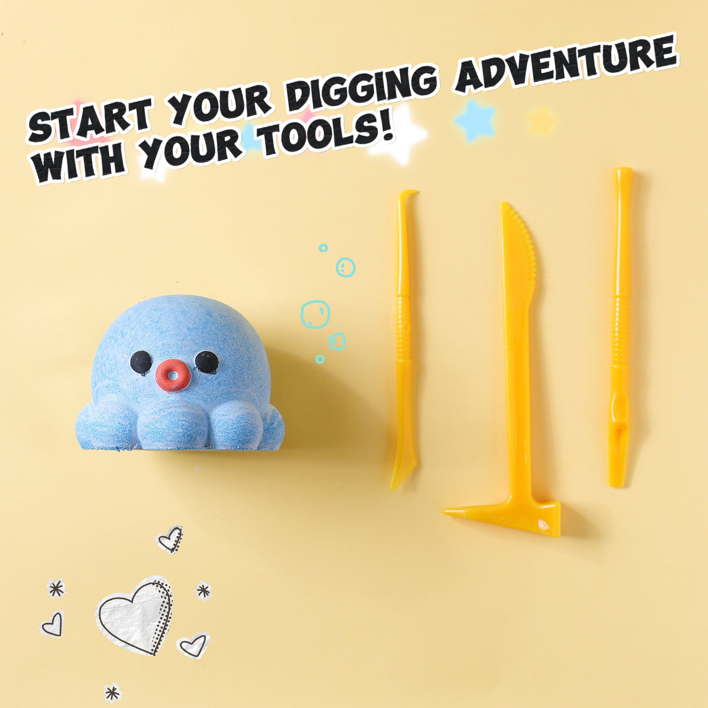FUFUSQUISHY Octopus Squishy Dig Kit