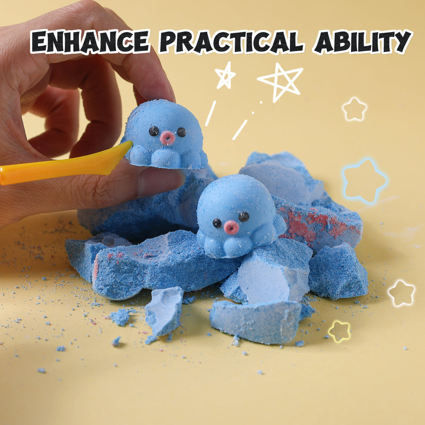 FUFUSQUISHY Octopus Squishy Dig Kit