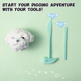 FUFUSQUISHY Puppy Head Squishy Dig Kit