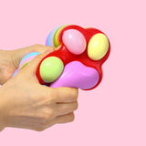 800g Super Large Red Based Multilayer Cat Paw Squishy