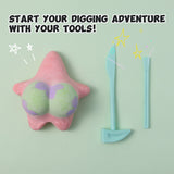 FUFUSQUISHY Patrick Star with Pants Squishy Dig Kit