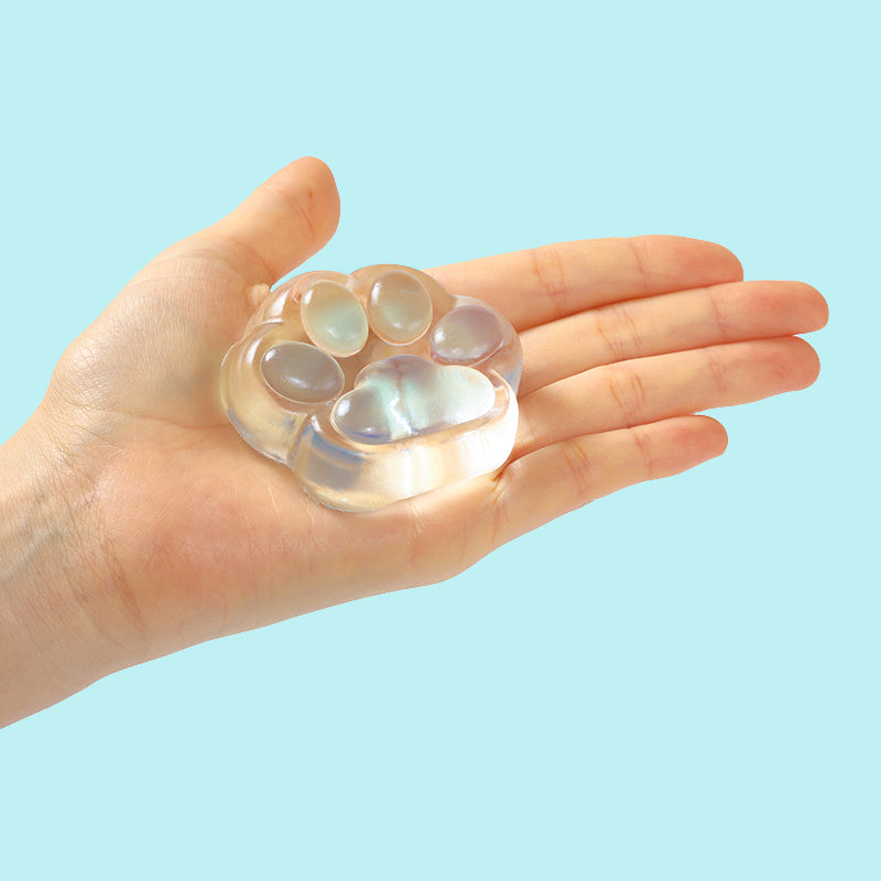 Transparent Blue Cat Paw Taba Squishy