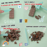 FUFUSQUISHY 7pc Mini Chocolate Squishy Dig Kit
