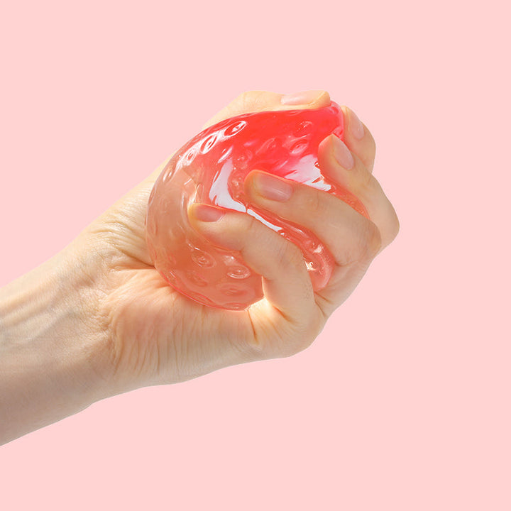 130g Red-Topped Transparent Strawberry Taba Squishy