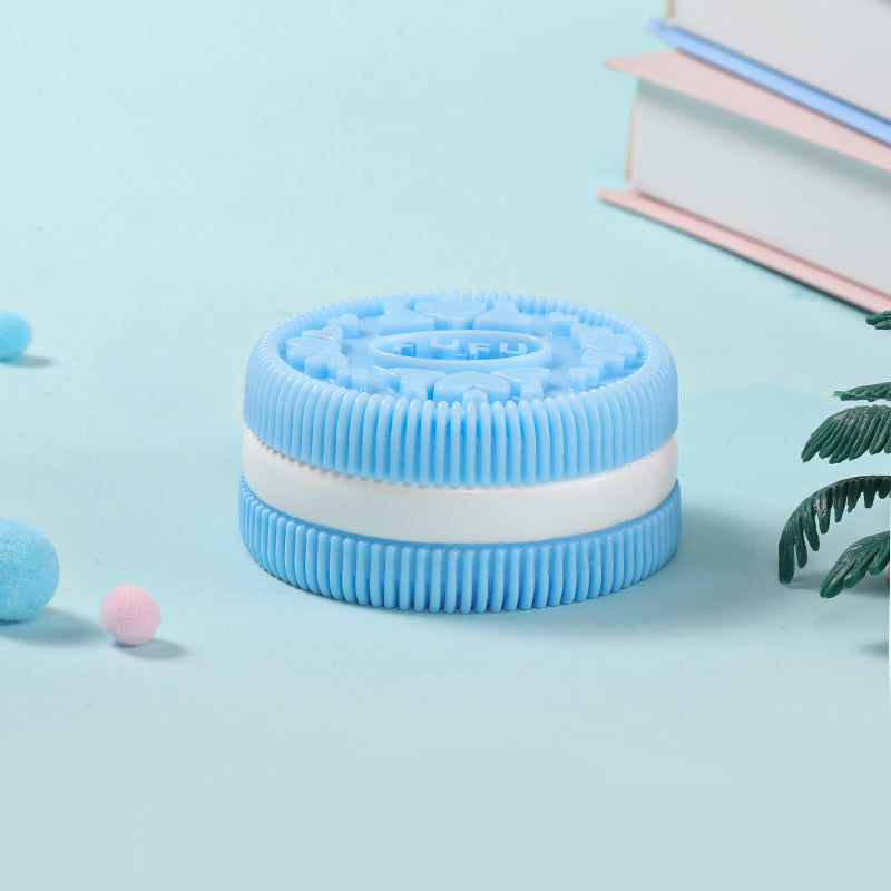 200g Blue Heart FUFU Cookie Taba Squishy