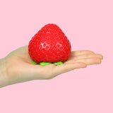 150g Red Strawberry with Leaves Taba Squishy