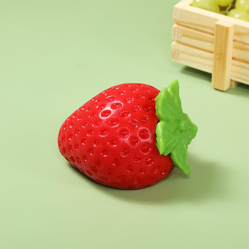 150g Red Strawberry with Leaves Taba Squishy