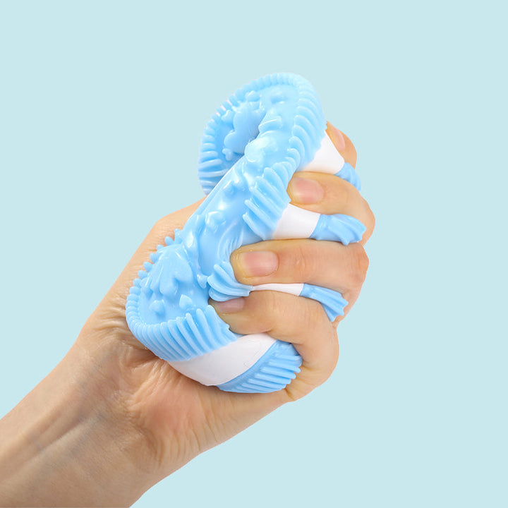 200g Blue Heart FUFU Cookie Taba Squishy