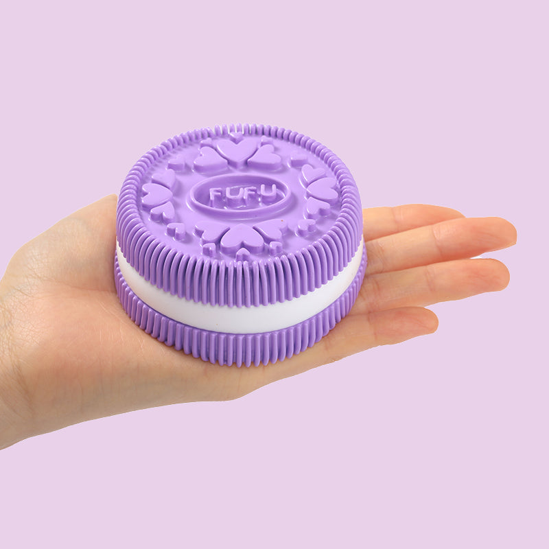 200g Purple Heart FUFU Cookie Taba Squishy
