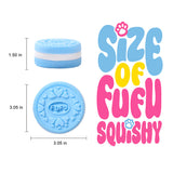 200g Blue Heart FUFU Cookie Taba Squishy