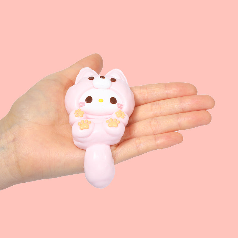 75g Cute Little Light Pink Kitties Squishy