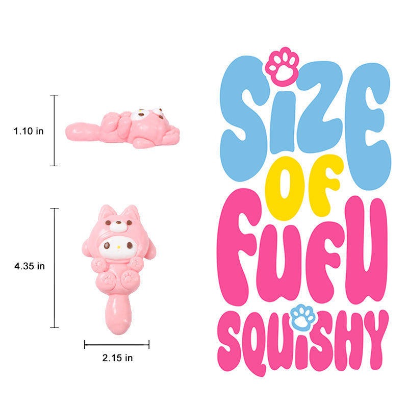 75g Cute Little Pink Kitties Taba Squishy