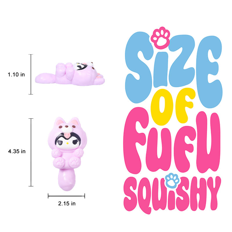 75g Cute Little Purple Kitties Taba Squishy